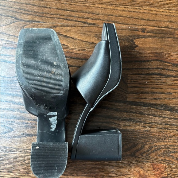 Primark Women's Black Slide Sandals with heels | 8 - Picture 3 of 5